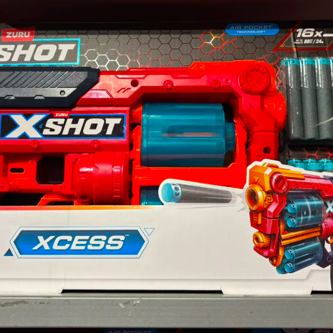 LANZADOR XCESS TK12 CON 16 DARDOS X-SHOT  6