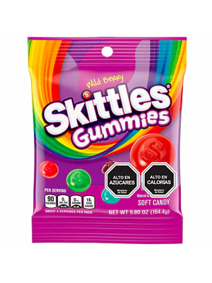 PACK 6 BOLSAS MASTICABLES GUMMIES WILD BERRY 164 G | $2.498 POR UNIDAD | VENCE: 08/01/2027
