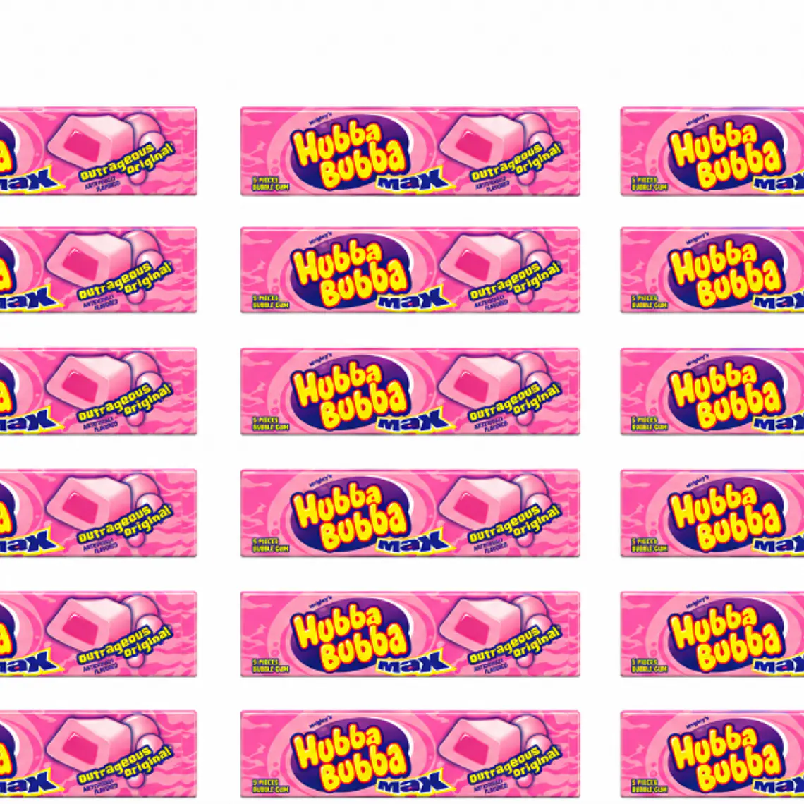 DISPLAY 18 UNIDADES CHICLE HUBBA BUBBA ORIGINAL | $888 POR UNIDAD | VENCE: 17/11/2026 1