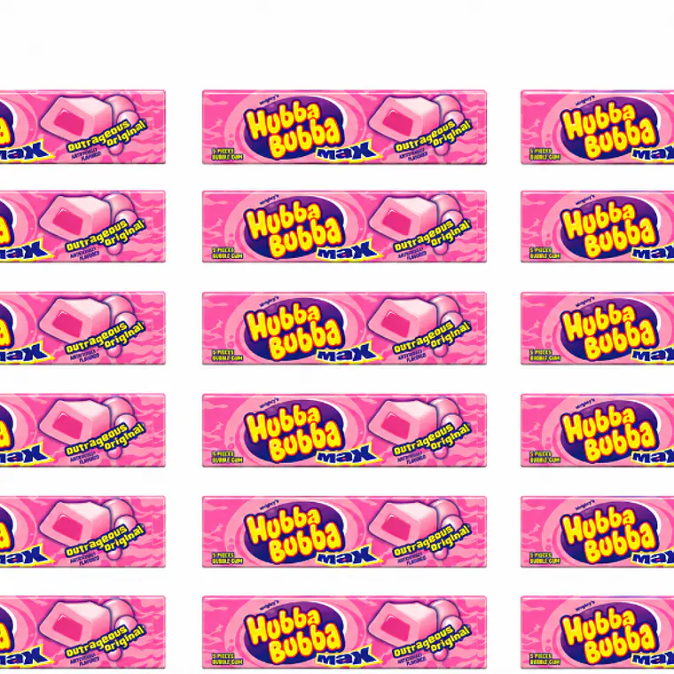 DISPLAY 18 UNIDADES CHICLE HUBBA BUBBA ORIGINAL | $888 POR UNIDAD | VENCE: 17/11/2026 1