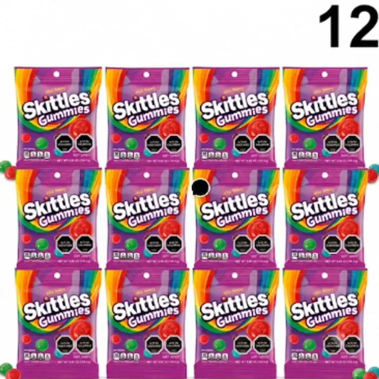PACK 12 BOLSAS MASTICABLES GUMMIES WILD BERRY 164 G | $2.249 POR UNIDAD | VENCE: 08/01/2027 1