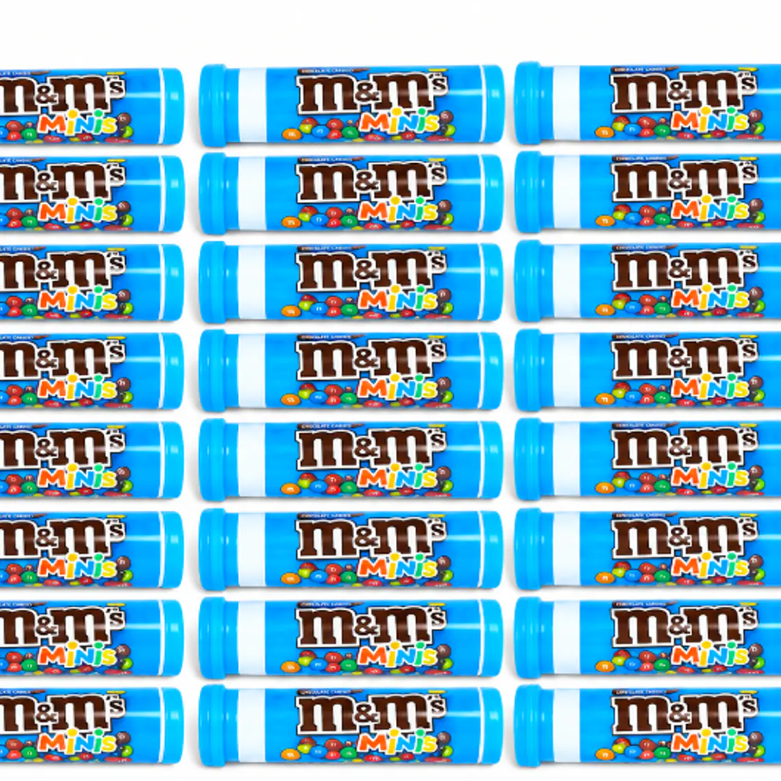 DISPLAY 24 UNIDADES CHOCOLATES M&M'S MINI TUBO 31 G | $833 POR UNIDAD | VENCE: 14/11/2026 1