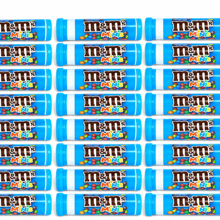 DISPLAY 24 UNIDADES CHOCOLATES M&M'S MINI TUBO 31 G | $833 POR UNIDAD | VENCE: 14/11/2026 1