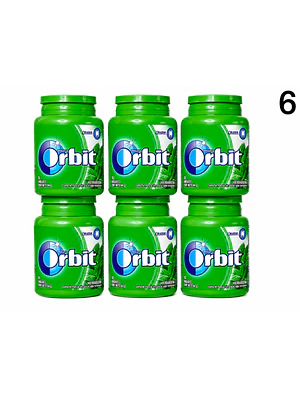 DISPLAY 6 UNIDADES CHICLE ORBIT HIERBABUENA 64 G | $2.998 POR UNIDAD | VENCE: 07/12/2026