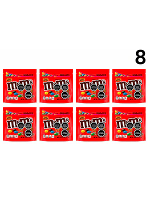 PACK 8 BOLSAS CHOCOLATE DE LECHE M&M'S CON MANTEQUILLA DE MANÍ 127 G | $2.124 POR UNIDAD | VENCE: 22/12/2026