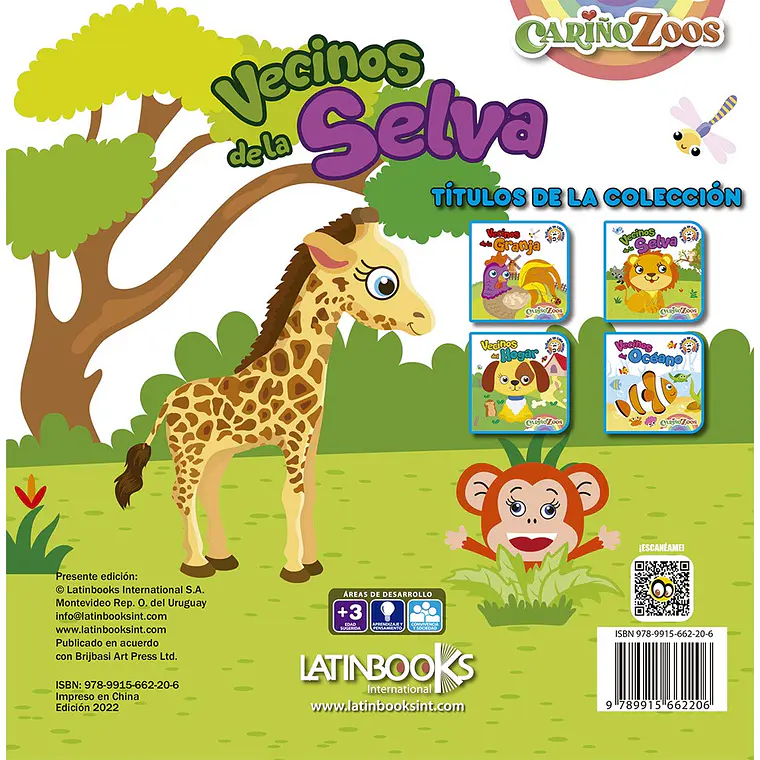 CARIÑO ZOOS -VECINOS DE LA SELVA I GUPTA, RAKESH l TAPA DURA (EDAD SUGERIDA 1+) 2