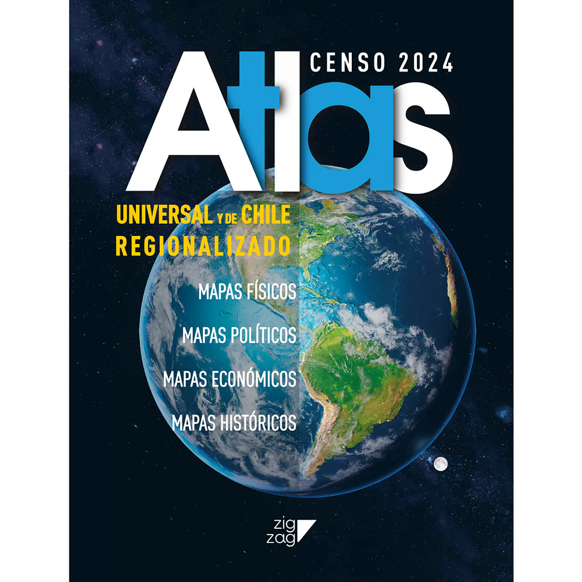 ATLAS UNIVERSAL Y DE CHILE REGIONALIZADO (CENSO 2024) I ERRÁZURIZ, ANA MARÍA; CERECEDA, PILAR l TAPA BLANDA (EDAD SUGERIDA 7+) 1