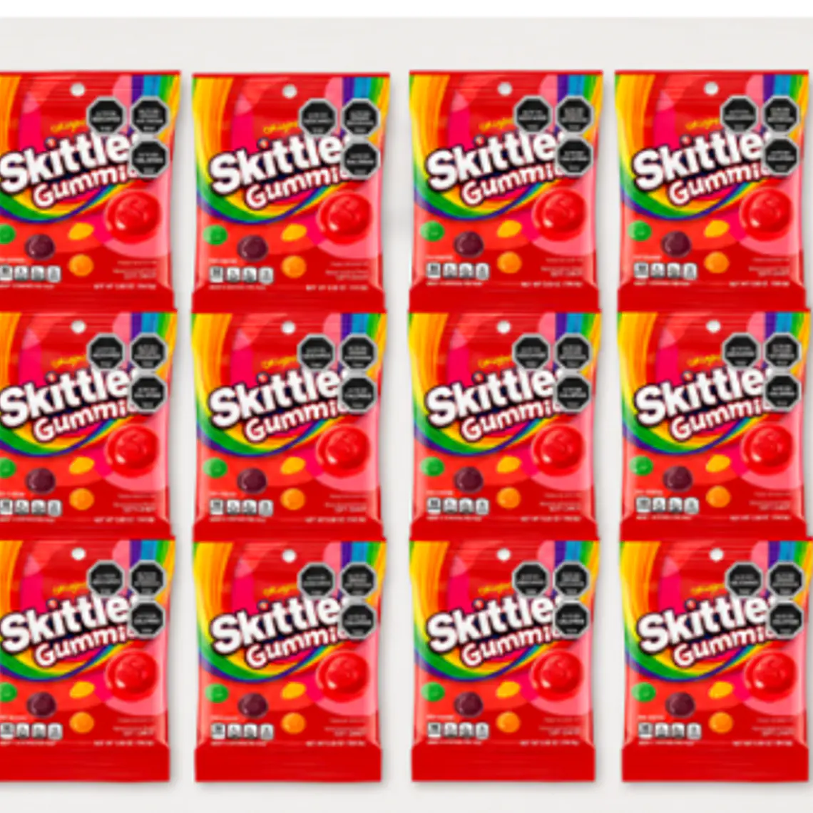 PACK 12 BOLSAS SKITTLES GUMMIES ORIGINAL 164 G | $2.249 POR UNIDAD | VENCE: 04/01/2027 1