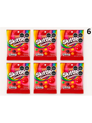PACK 6 BOLSAS SKITTLES GUMMIES ORIGINAL 164 G | $2.498 POR UNIDAD | VENCE: 04/01/2027