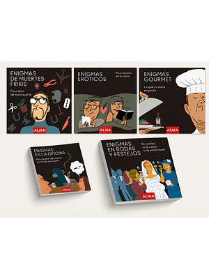 PACK ENIGMAS - 5 LIBROS (EDAD RECOMENDADA 14+) 