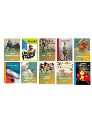 PACK LECTURA ESCOLAR 3 - 10 LIBROS (EDAD RECOMENDADA 12+) 