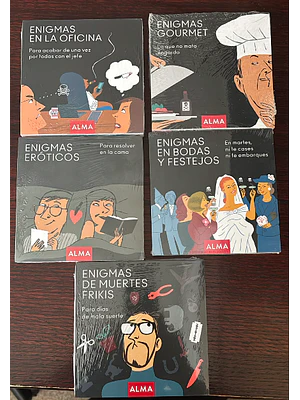 PACK ENIGMAS - 5 LIBROS (EDAD RECOMENDADA 14+) 