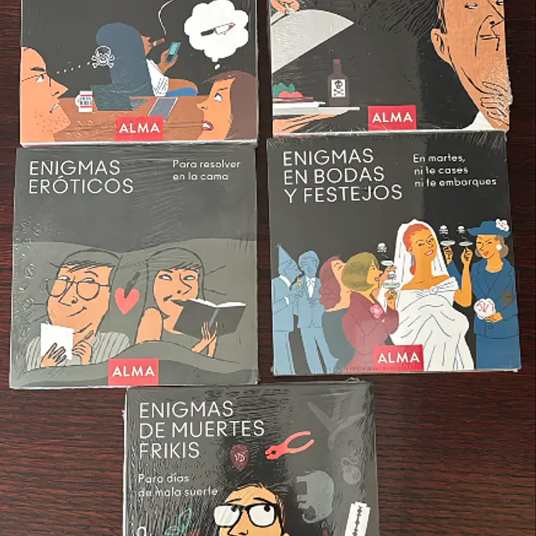 PACK ENIGMAS - 5 LIBROS (EDAD RECOMENDADA 14+)  2