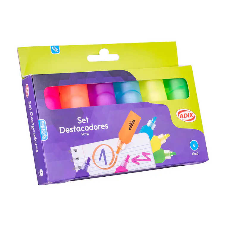 SET DE DESTACADORES MINI (6 UNIDADES) 4