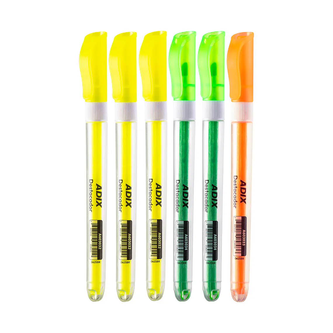 SET DESTACADOR REDONDO DELGADO ADIX (6 UNIDADES - 3 COLORES) 1