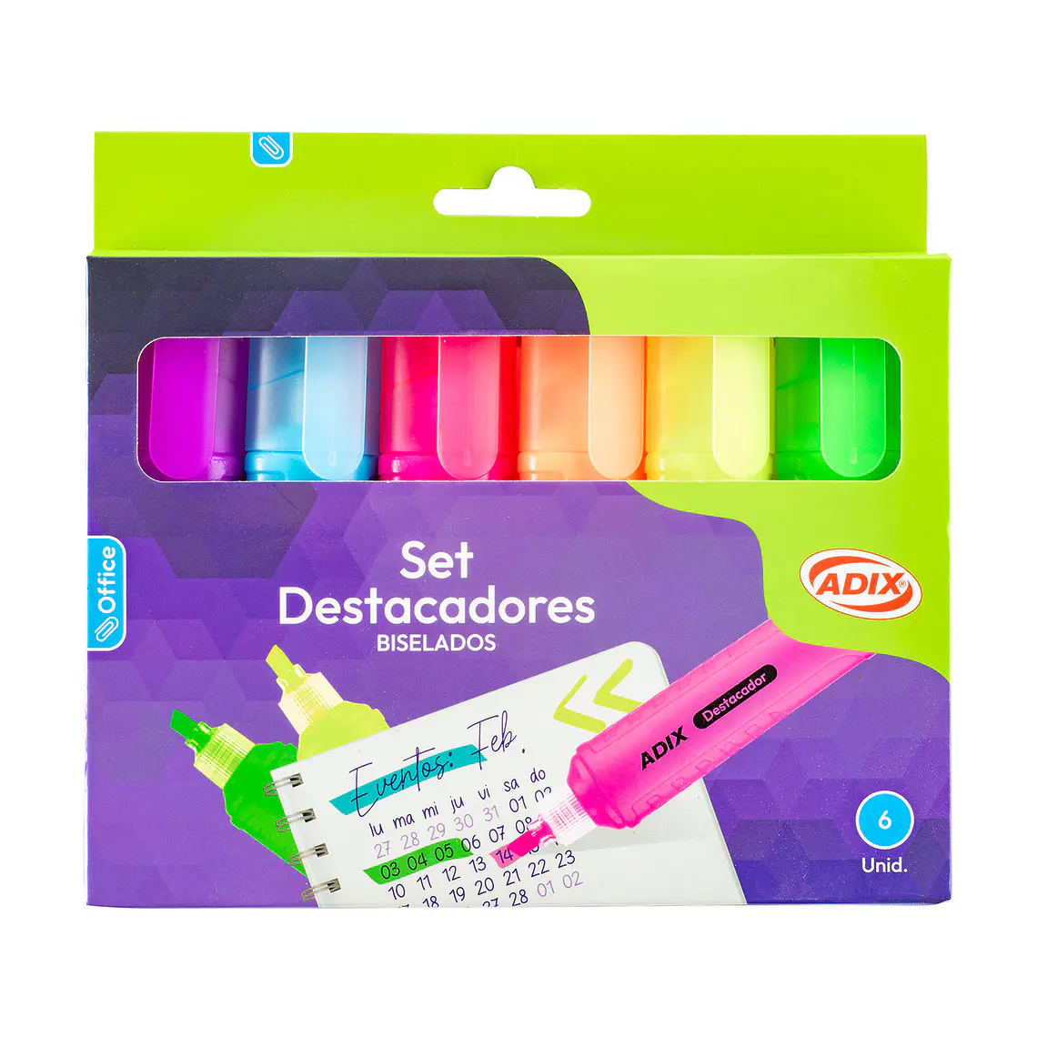 SET DESTACADOR ADIX (6 COLORES) 18