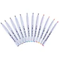 SET BRUSH PEN PUNTA FINA (12 UNIDADES) - Miniatura 2