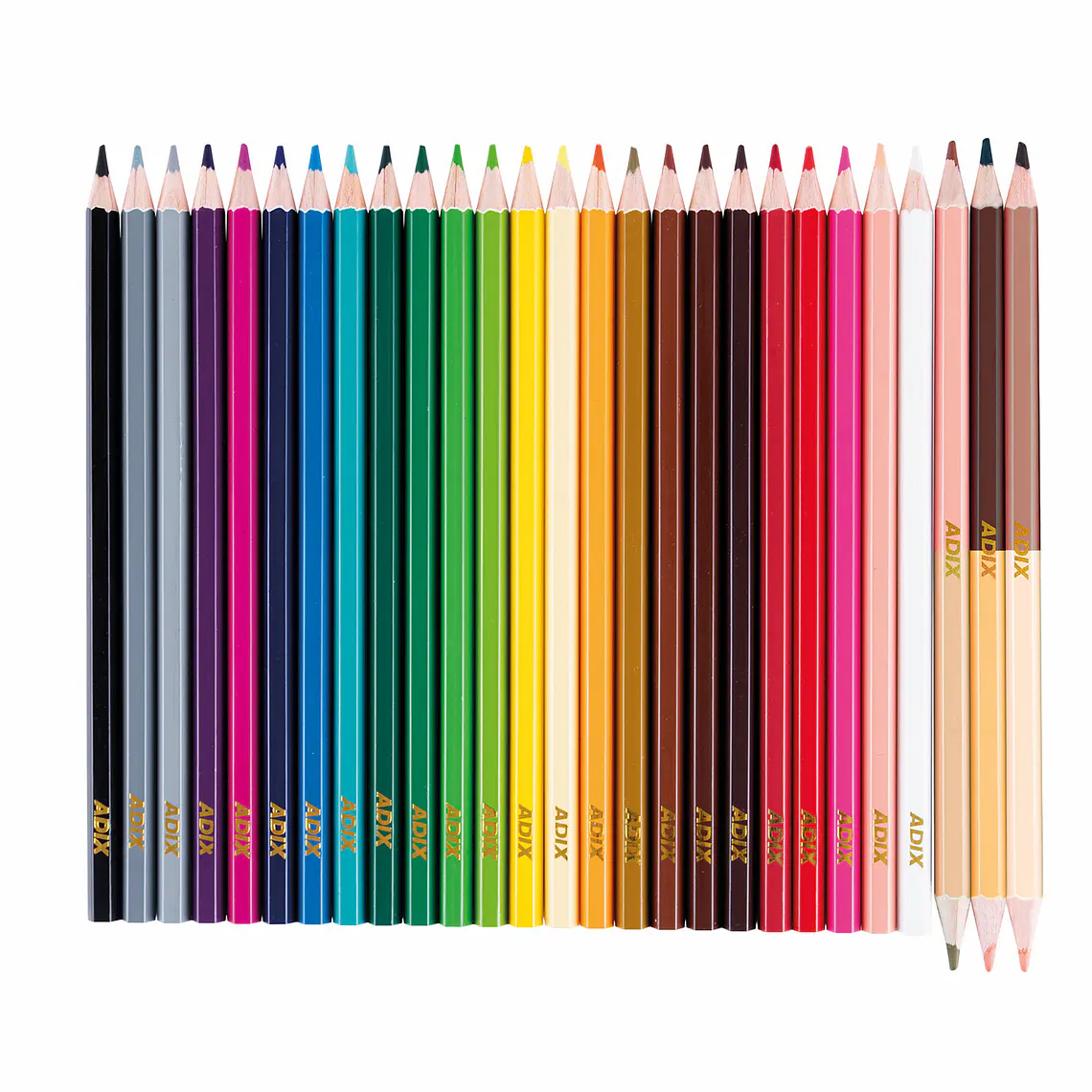 LÁPICES DE COLORES (27 UNIDADES - 30 COLORES) 2
