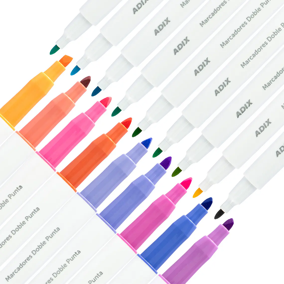 MARCADORES PUNTA FINA/BISELADA (18 COLORES) 6
