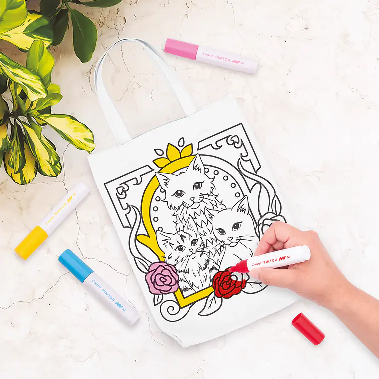 BOLSA GATITOS + 3 PINTOR 5