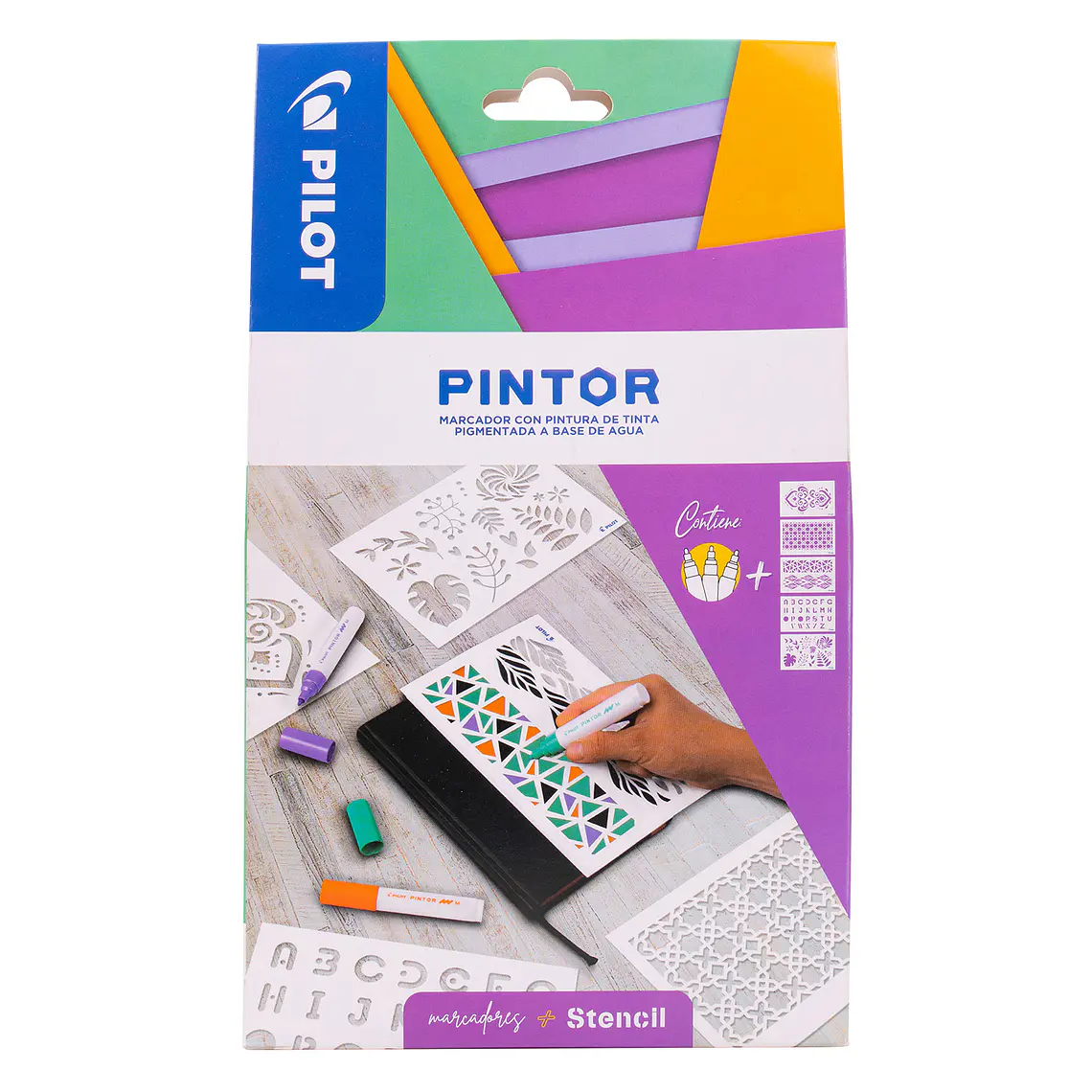 SET PINTOR + STENCIL 1