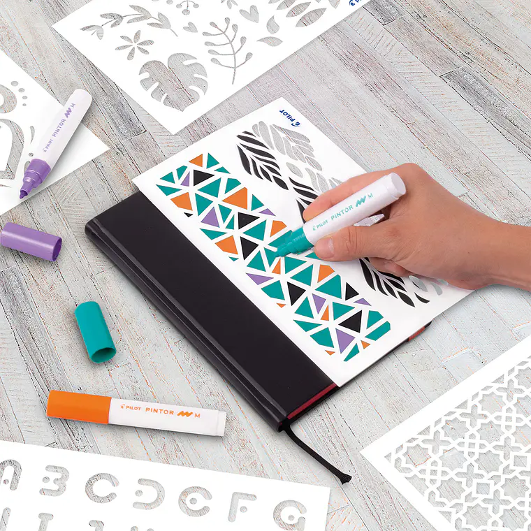 SET PINTOR + STENCIL 3