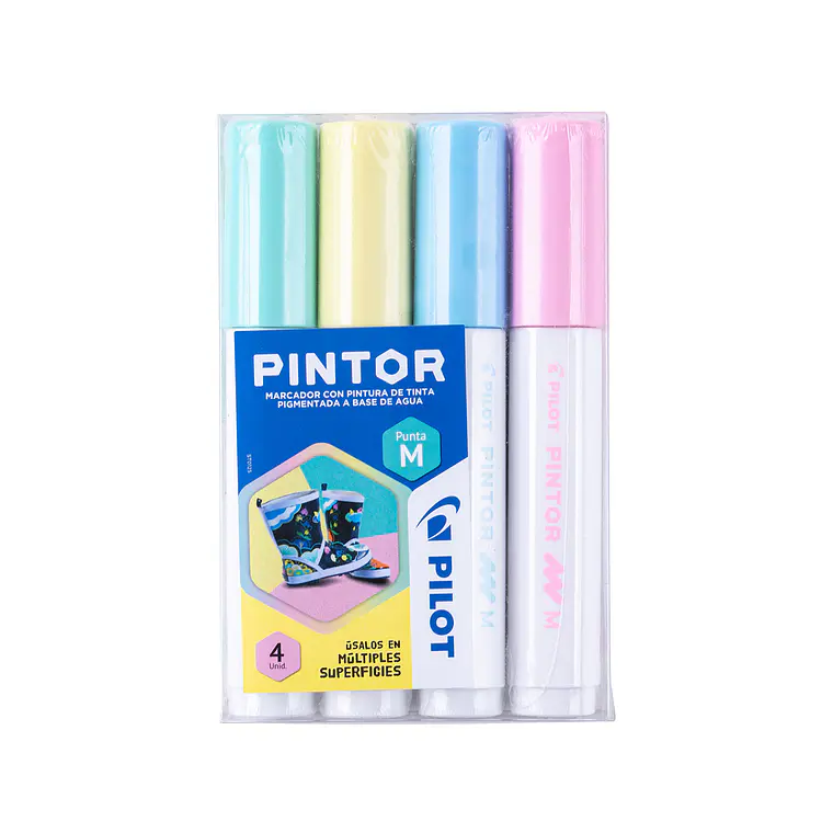 PINTOR SET PASTEL PUNTA MEDIA (4 UNIDADES) 1