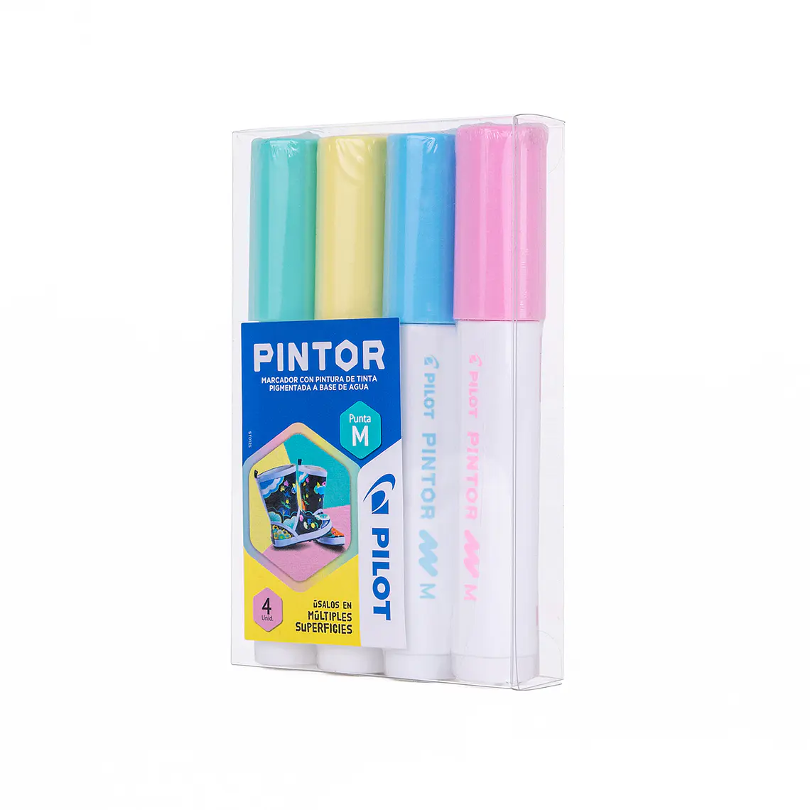 PINTOR SET PASTEL PUNTA MEDIA (4 UNIDADES) 3