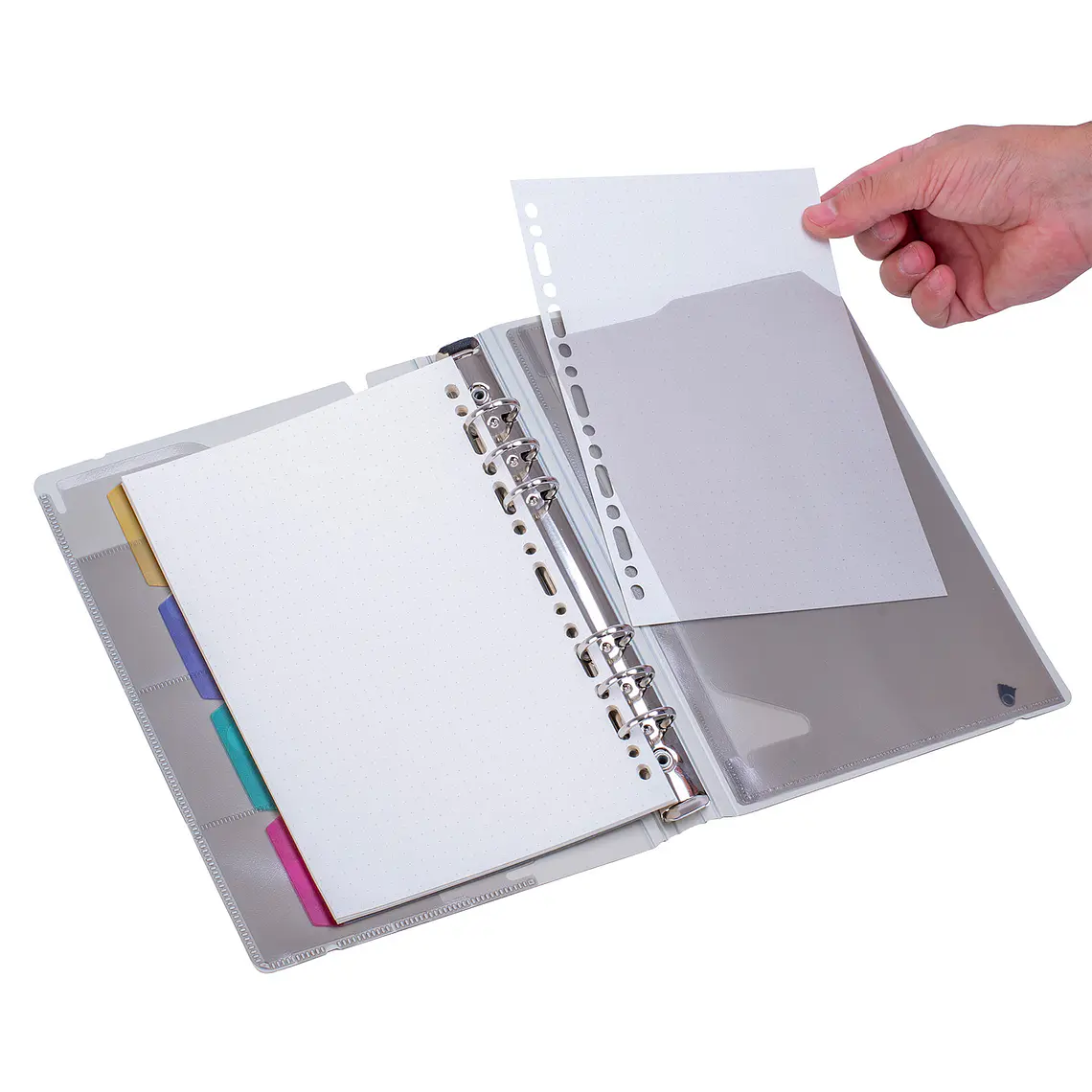 AGENDA A5 CELESTE C/HOJA DE REPUESTO (18 x 35.5 x 2.9 cm) 7