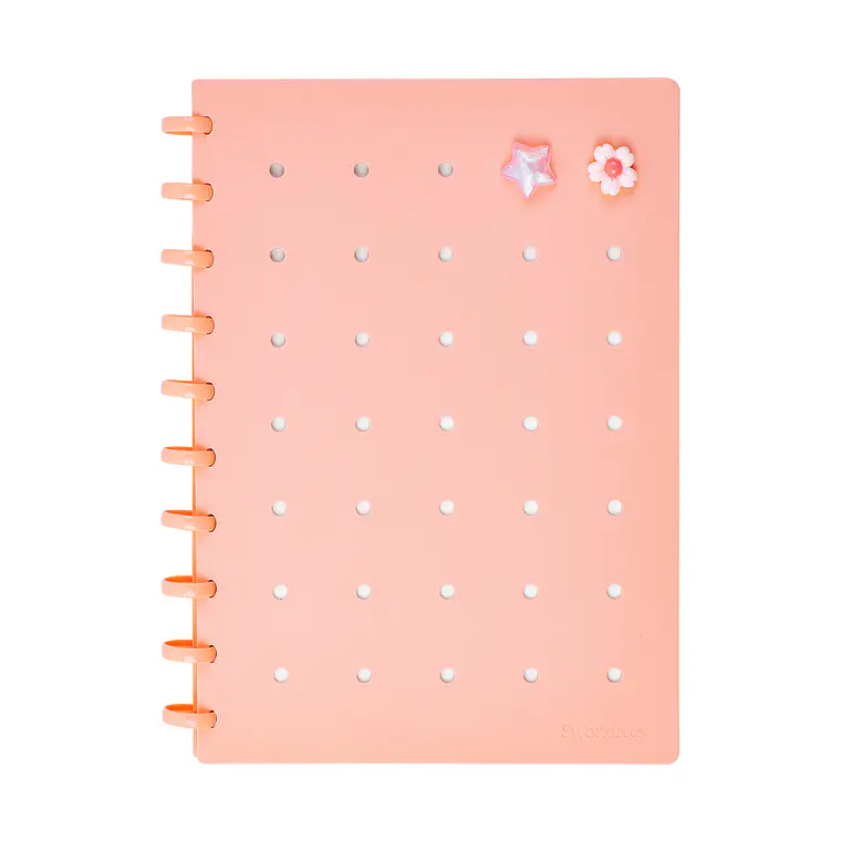 CUADERNO C/ PINES ANILLADO B5 ROSADO (20 x 26 x 2,2 cm) 1