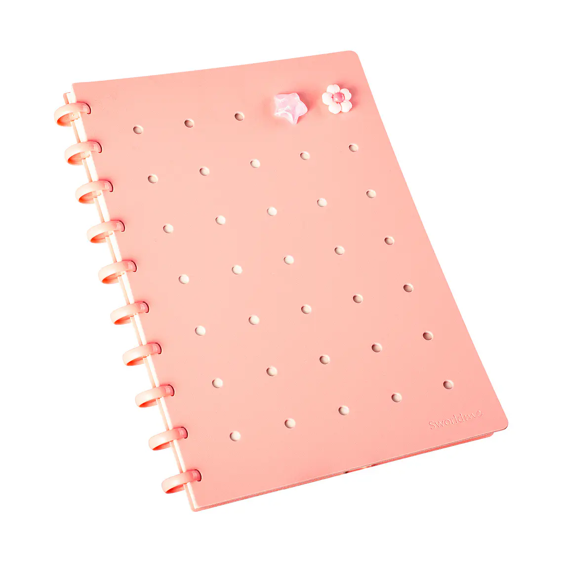 CUADERNO C/ PINES ANILLADO B5 ROSADO (20 x 26 x 2,2 cm) 3