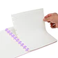 CUADERNO C/ PINES ANILLADO B5 MORADO (20 x 26 x 2,2 cm) - Miniatura 4