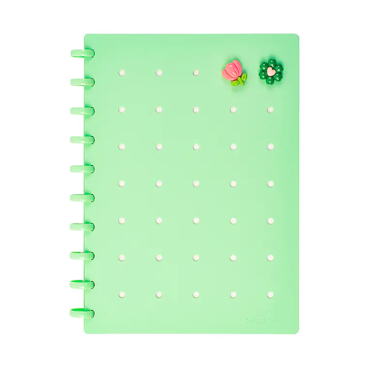 CUADERNO C/ PINES ANILLADO B5 VERDE AGUA (20 x 26 x 2,2 cm) 1