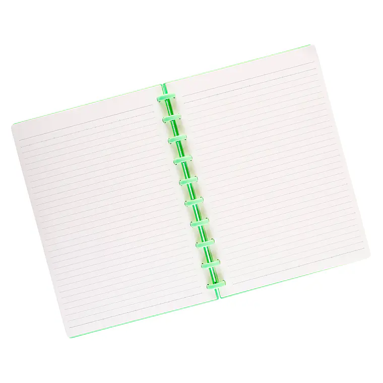 CUADERNO C/ PINES ANILLADO B5 VERDE AGUA (20 x 26 x 2,2 cm) 2