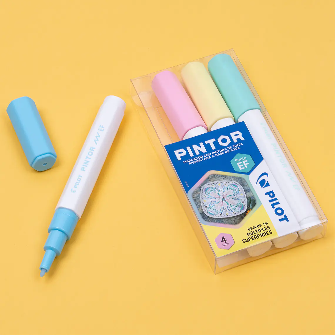 PINTOR SET PASTEL PUNTA EXTRA FINA (4 UNIDADES) 5