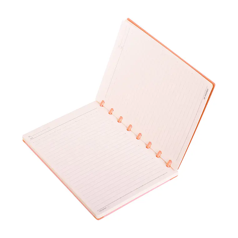 CUADERNO A5 CELESTE CON TEXTURA ROSADO (20 x 26 x 2,2 cm) 6