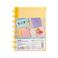 CUADERNO A5 CELESTE CON TEXTURA AMARILLO (20 x 26 x 2,2 cm) - Miniatura 1