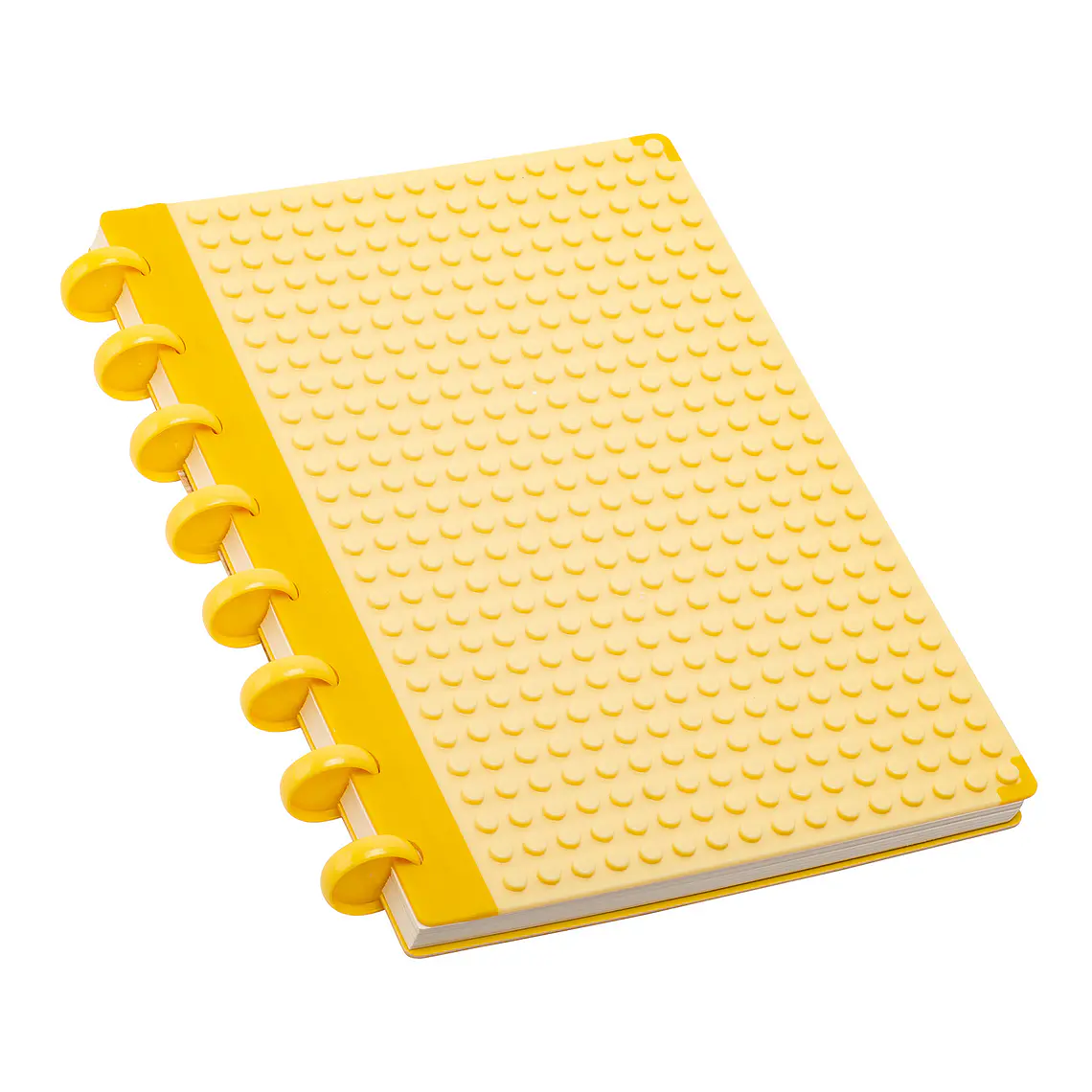 CUADERNO A5 CELESTE CON TEXTURA AMARILLO (20 x 26 x 2,2 cm) 5