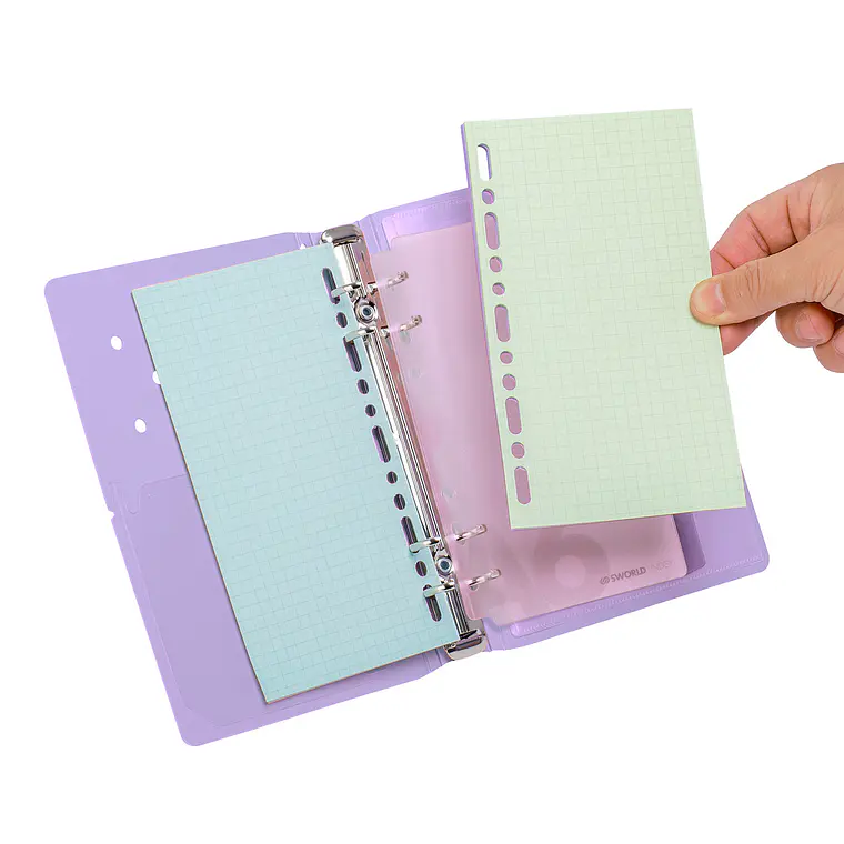 AGENDA C/ PIN A6 MORADO (13,5 x 19 x 2,9 cm) 4