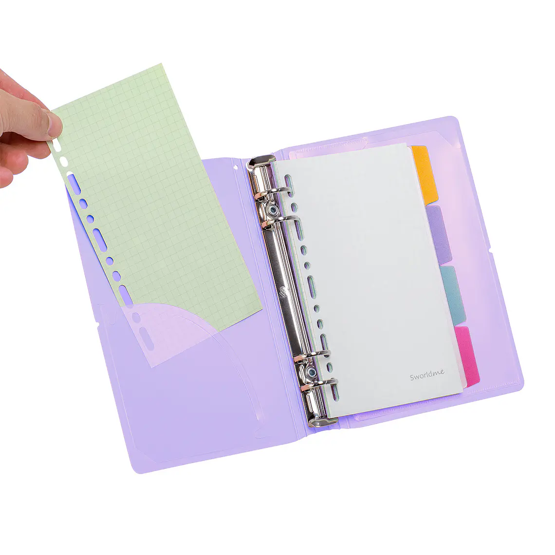 AGENDA C/ PIN A6 MORADO (13,5 x 19 x 2,9 cm) 5