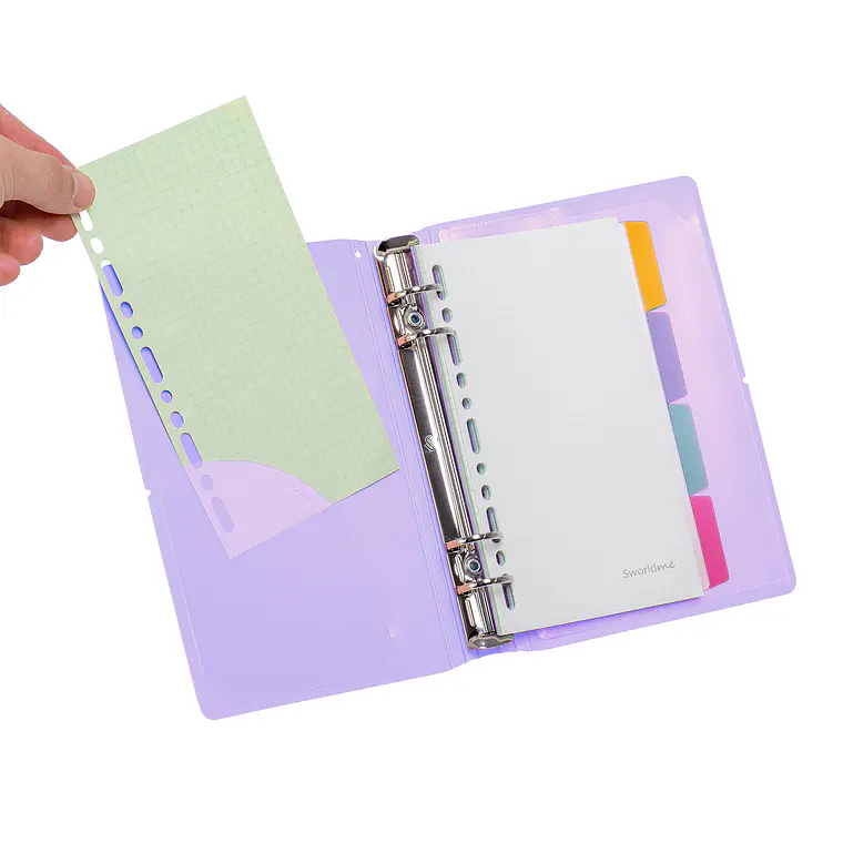 AGENDA C/ PIN A6 MORADO (13,5 x 19 x 2,9 cm) 5