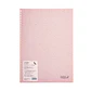 CUADERNO B5 ROSADO PASTEL ANILLADO (18,4 x 25,7 x 1,2 cm) - Miniatura 1
