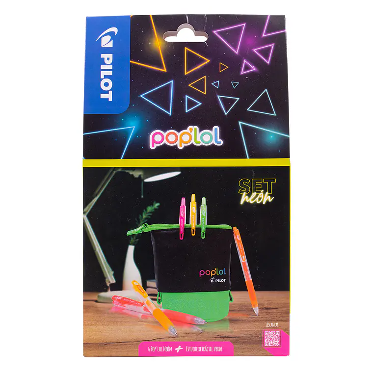 POP´LOL GEL 0.7 C/ESTUCHE RETRÁCTIL VERDE (6 UNIDADES) 2