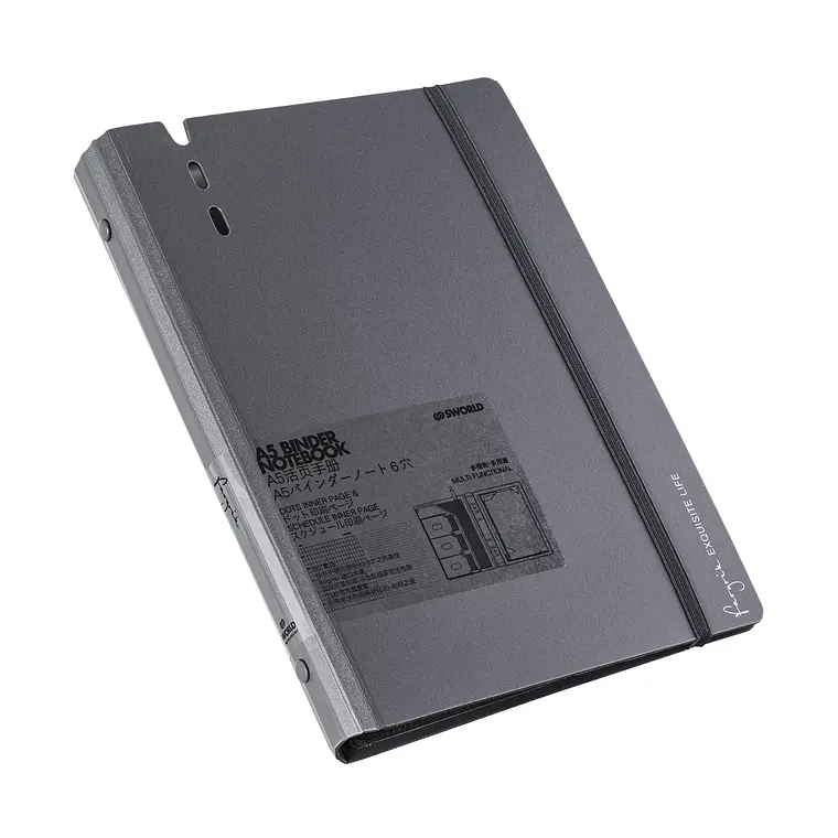 AGENDA A5 GRIS C/HOJA DE REPUESTO (18 x 23,5 x 2,9 cm) 1