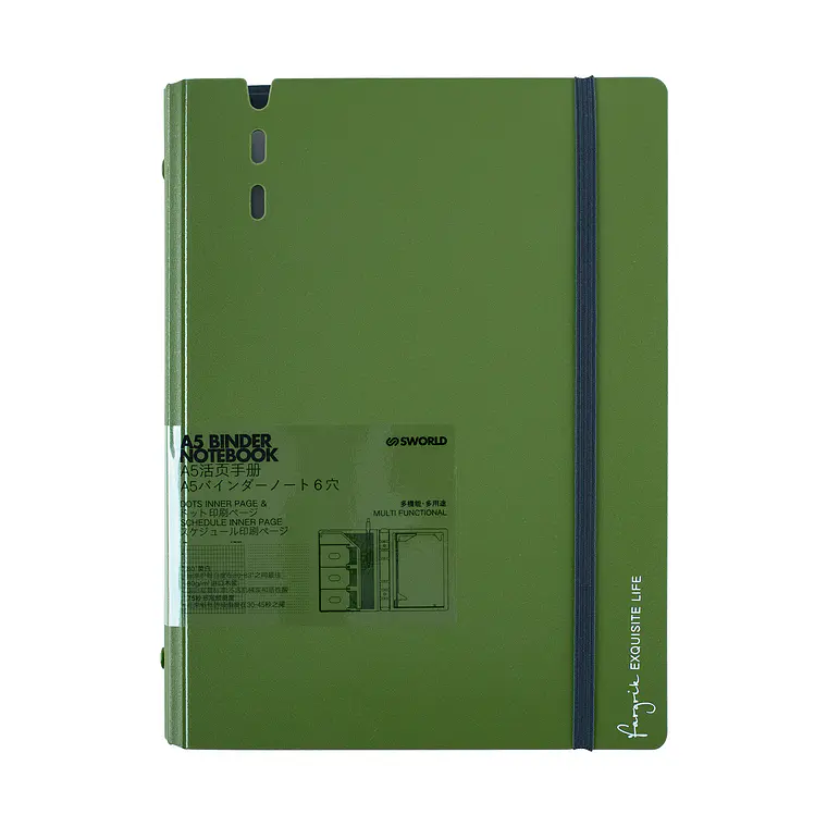 AGENDA A5 VERDE C/HOJA DE REPUESTO (18 x 23,5 x 2,9 cm) 2
