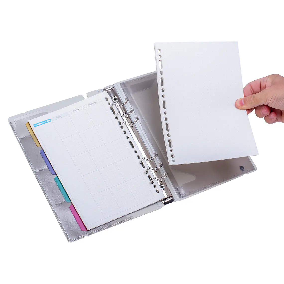 AGENDA A5 BLANCO C/HOJA DE REPUESTO (18 x 23,5 x 2,9 cm) 6