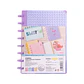 CUADERNO A5 CELESTE CON TEXTURA VIOLETA (20 x 26 x 2,2 cm) - Miniatura 1