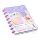 CUADERNO A5 CELESTE CON TEXTURA VIOLETA (20 x 26 x 2,2 cm) - Miniatura 2