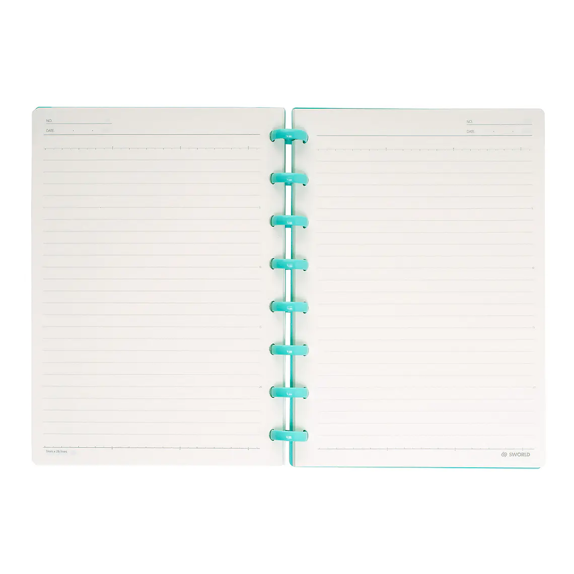 CUADERNO A5 CELESTE CON TEXTURA CELESTE (20 x 26 x 2,2 cm) 4