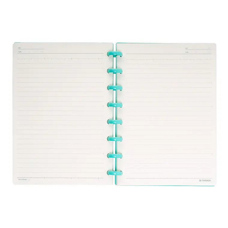 CUADERNO A5 CELESTE CON TEXTURA CELESTE (20 x 26 x 2,2 cm) 4